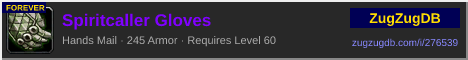 Spiritcaller Gloves: forum signature banner