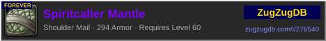 Spiritcaller Mantle: forum signature banner