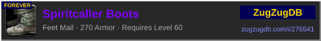 Spiritcaller Boots: forum signature banner