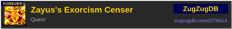 Zayus's Exorcism Censer: forum signature banner