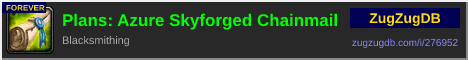 Plans: Azure Skyforged Chainmail: forum signature banner