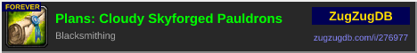 Plans: Cloudy Skyforged Pauldrons: forum signature banner
