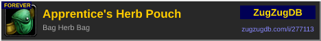 Apprentice's Herb Pouch: forum signature banner