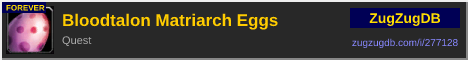 Bloodtalon Matriarch Eggs: forum signature banner