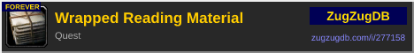 Wrapped Reading Material: forum signature banner