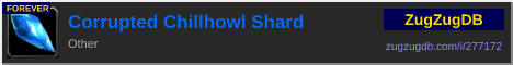 Corrupted Chillhowl Shard: forum signature banner