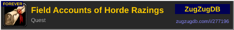 Field Accounts of Horde Razings: forum signature banner