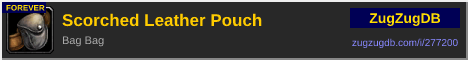 Scorched Leather Pouch: forum signature banner