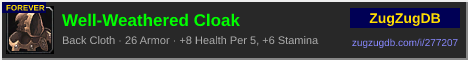 Well-Weathered Cloak: forum signature banner