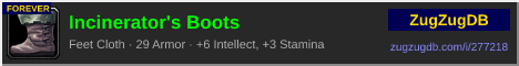 Incinerator's Boots: forum signature banner