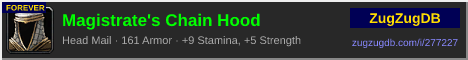 Magistrate's Chain Hood: forum signature banner