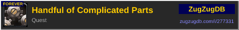 Handful of Complicated Parts: forum signature banner