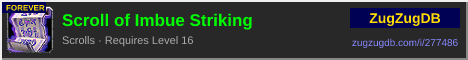 Scroll of Imbue Striking: forum signature banner