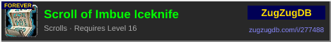 Scroll of Imbue Iceknife: forum signature banner