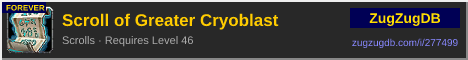 Scroll of Greater Cryoblast: forum signature banner