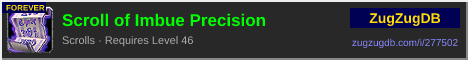Scroll of Imbue Precision: forum signature banner