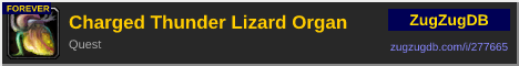 Charged Thunder Lizard Organ: forum signature banner
