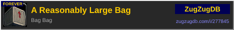 A Reasonably Large Bag: forum signature banner
