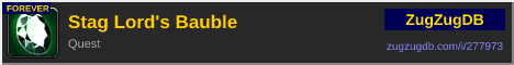 Stag Lord's Bauble: forum signature banner