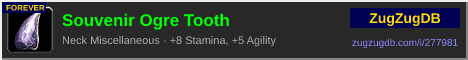Souvenir Ogre Tooth: forum signature banner