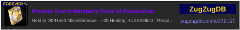 Premier Grand Marshal's Tome of Restoration: forum signature banner