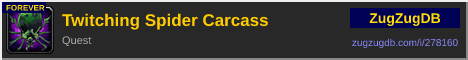 Twitching Spider Carcass: forum signature banner