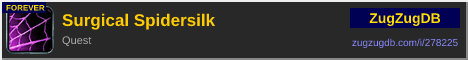 Surgical Spidersilk: forum signature banner