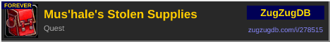 Mus'hale's Stolen Supplies: forum signature banner