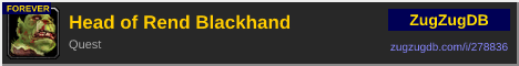 Head of Rend Blackhand: forum signature banner