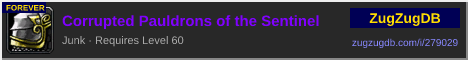 Corrupted Pauldrons of the Sentinel: forum signature banner