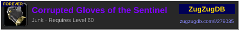 Corrupted Gloves of the Sentinel: forum signature banner