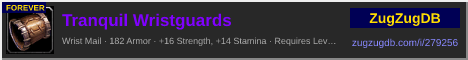 Tranquil Wristguards: forum signature banner