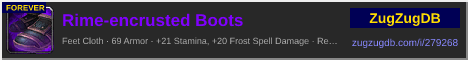 Rime-encrusted Boots: forum signature banner