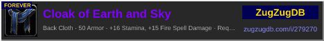 Cloak of Earth and Sky: forum signature banner