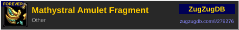 Mathystral Amulet Fragment: forum signature banner
