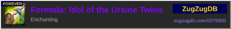 Formula: Idol of the Ursine Twins: forum signature banner