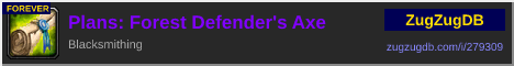 Plans: Forest Defender's Axe: forum signature banner