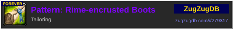 Pattern: Rime-encrusted Boots: forum signature banner
