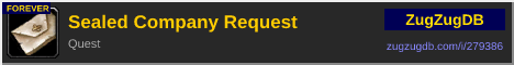 Sealed Company Request: forum signature banner