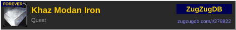 Khaz Modan Iron: forum signature banner