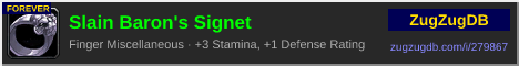 Slain Baron's Signet: forum signature banner