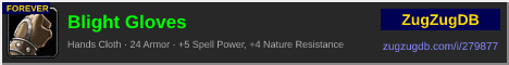 Blight Gloves: forum signature banner