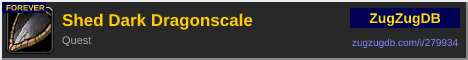 Shed Dark Dragonscale: forum signature banner
