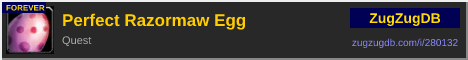 Perfect Razormaw Egg: forum signature banner