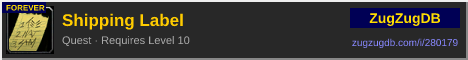 Shipping Label: forum signature banner