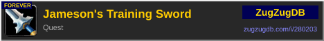 Jameson's Training Sword: forum signature banner