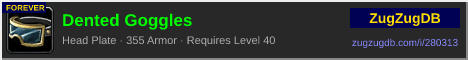 Dented Goggles: forum signature banner