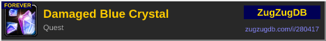 Damaged Blue Crystal: forum signature banner