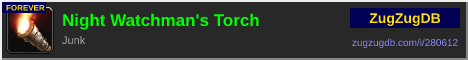 Night Watchman's Torch: forum signature banner