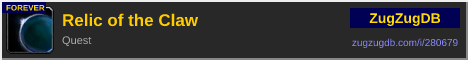 Relic of the Claw: forum signature banner